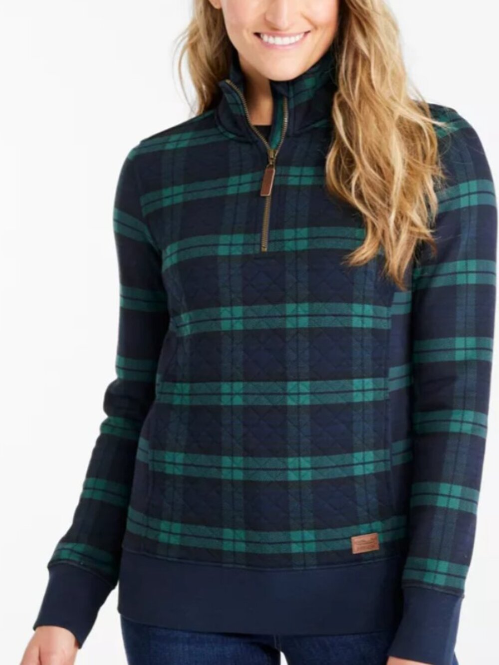 Women's Quilted Quarter-Zip Pullover